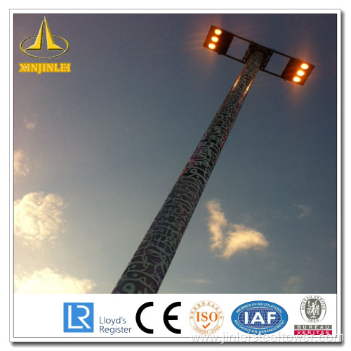 Steel HDG High Mast Lamp Poles